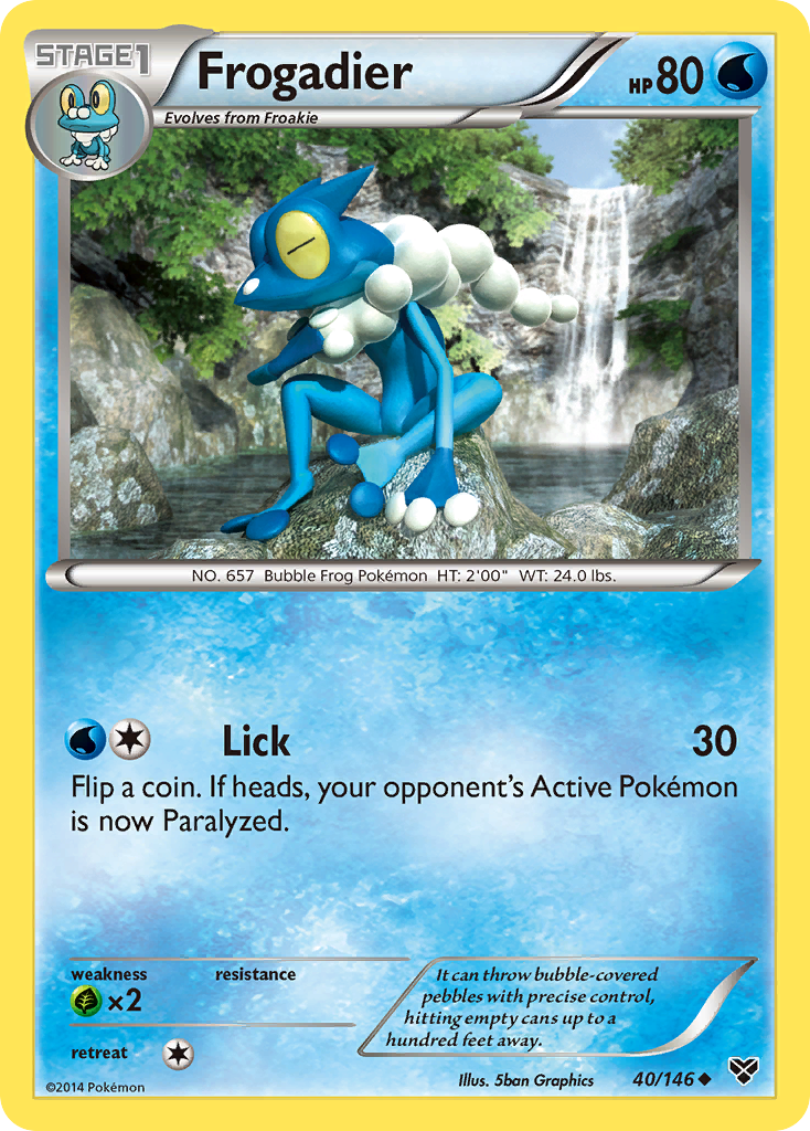 Frogadier 40 Uncommon card from XY