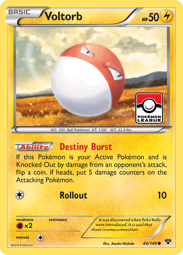 Voltorb 44/146 Common card from XY