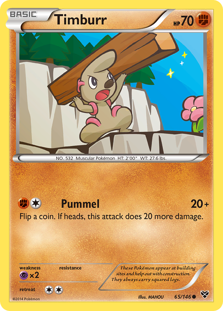 Timburr 65/146 Common card from XY