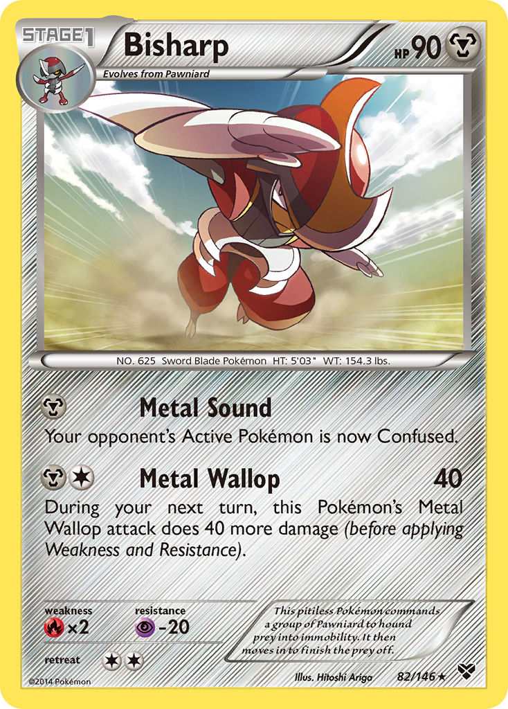 Bisharp 82 Rare card from XY