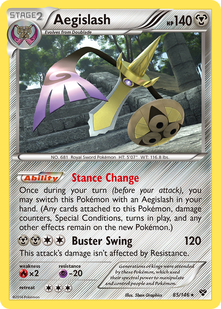 Aegislash 85/146 Rare card from XY
