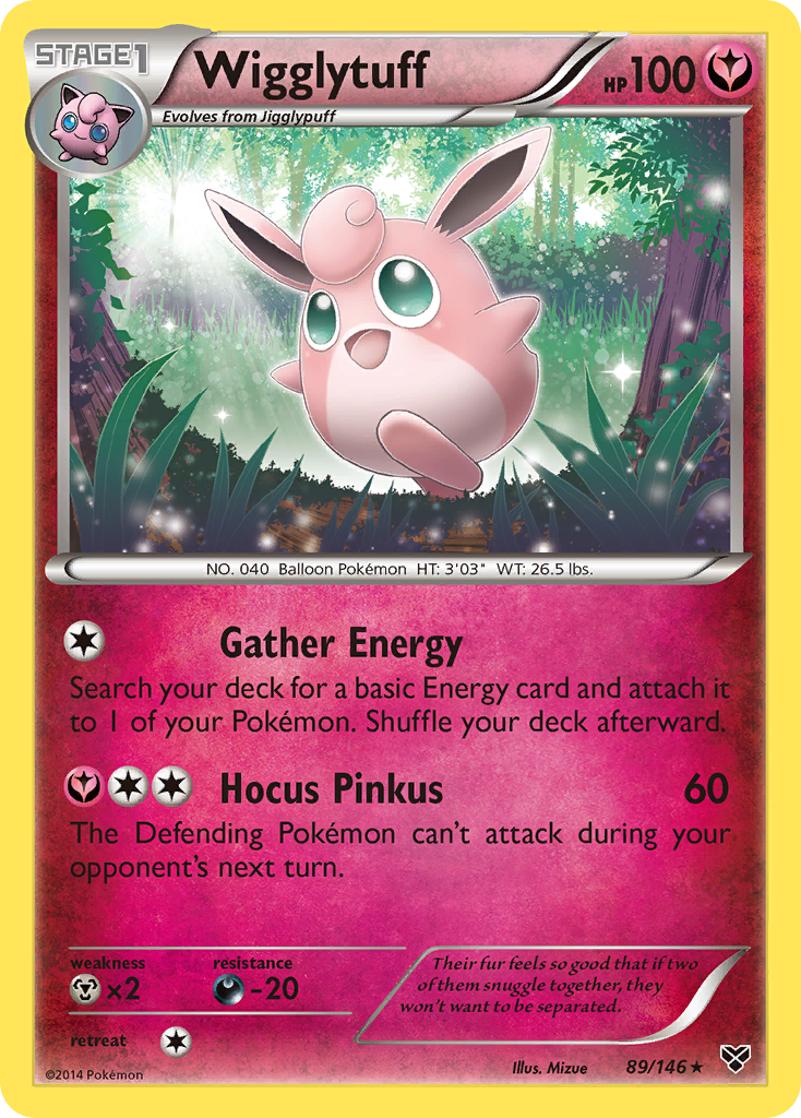 Wigglytuff 89 Rare card from XY