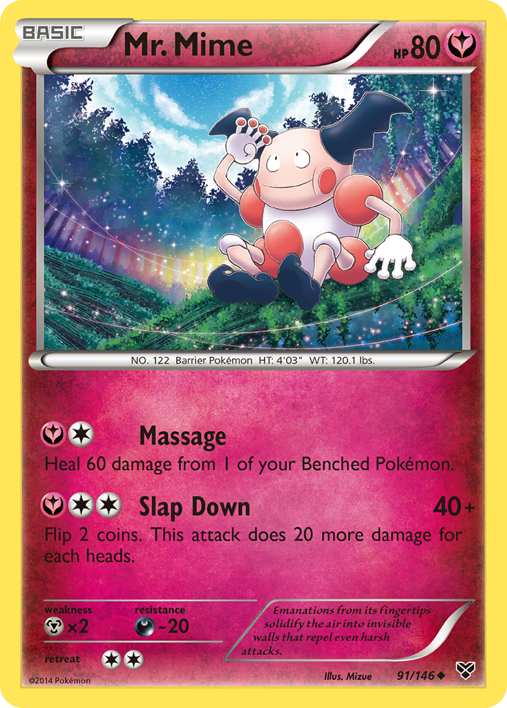 Mr. Mime 91/146 Uncommon card from XY