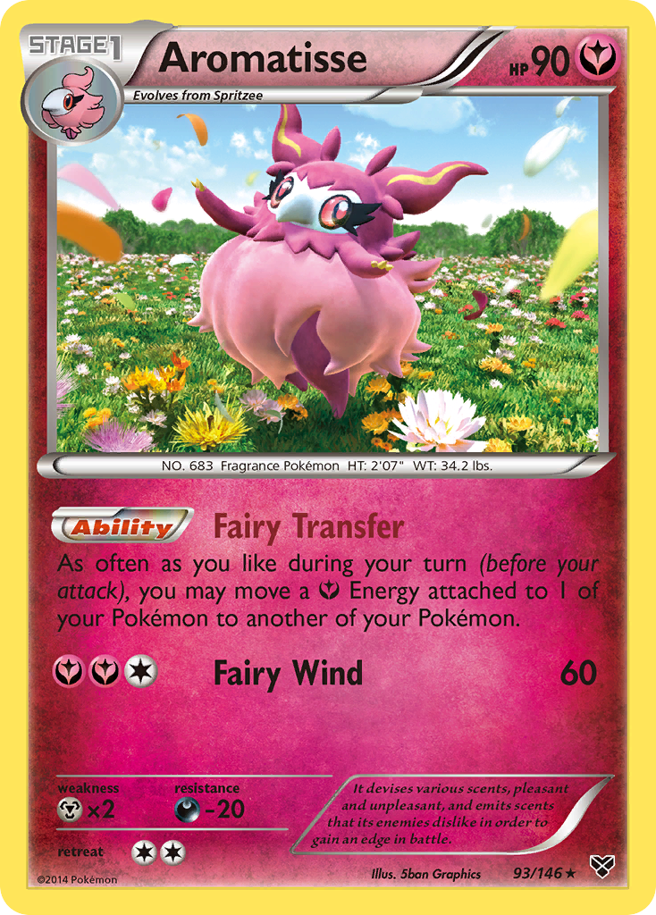 Aromatisse 93/146 Rare Holo card from XY