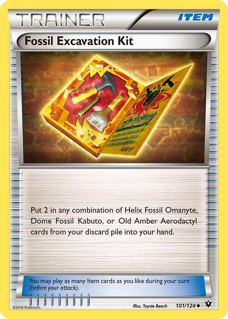 Fossil Excavation Kit 101 Uncommon card from Fates Collide