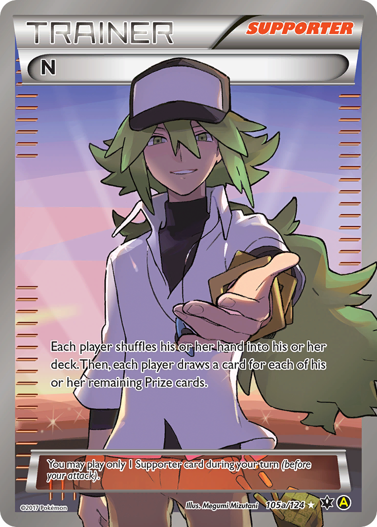N 105a Rare Ultra card from Fates Collide