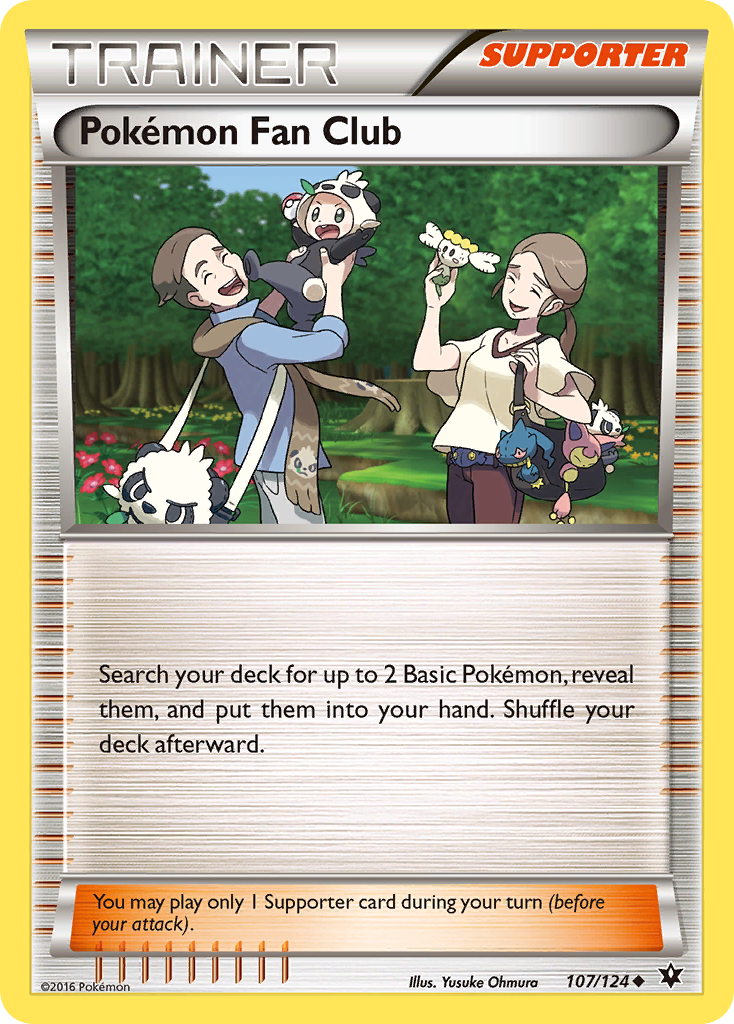 Pokémon Fan Club 107/124 Uncommon card from Fates Collide
