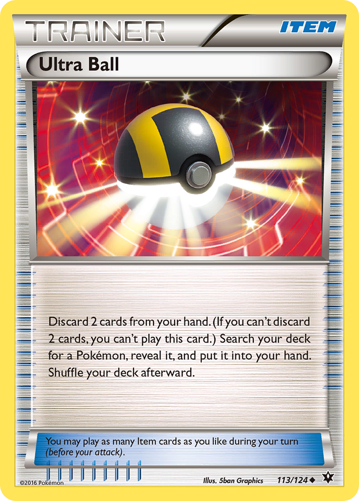 Ultra Ball 113/124 Uncommon card from Fates Collide