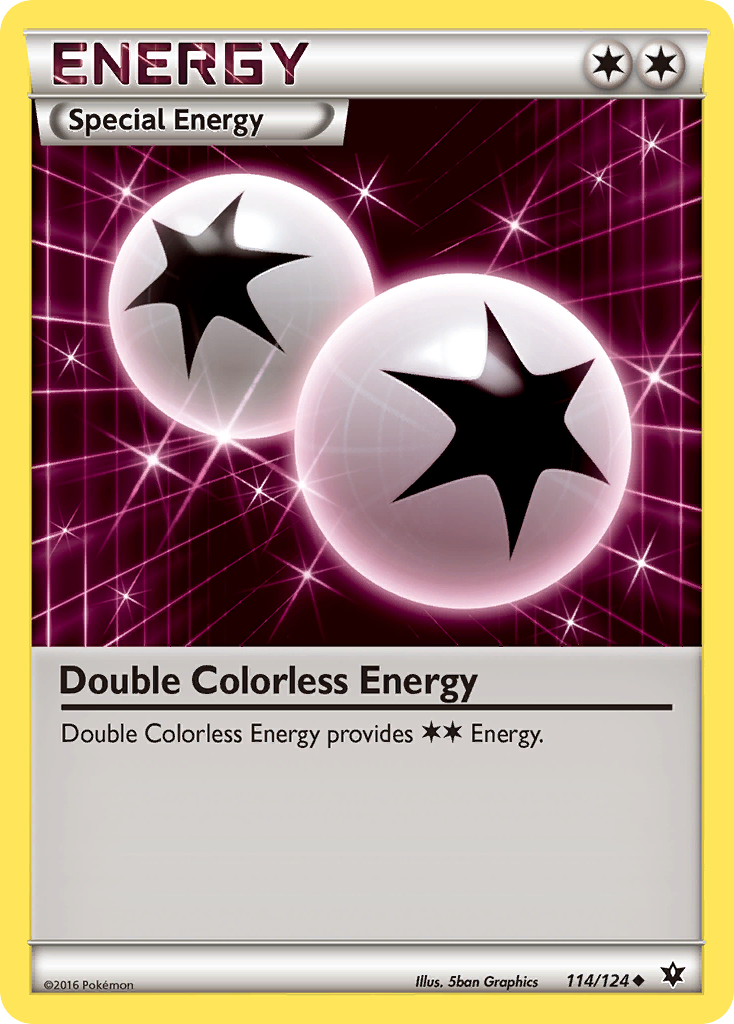 Double Colorless Energy 114 Uncommon card from Fates Collide