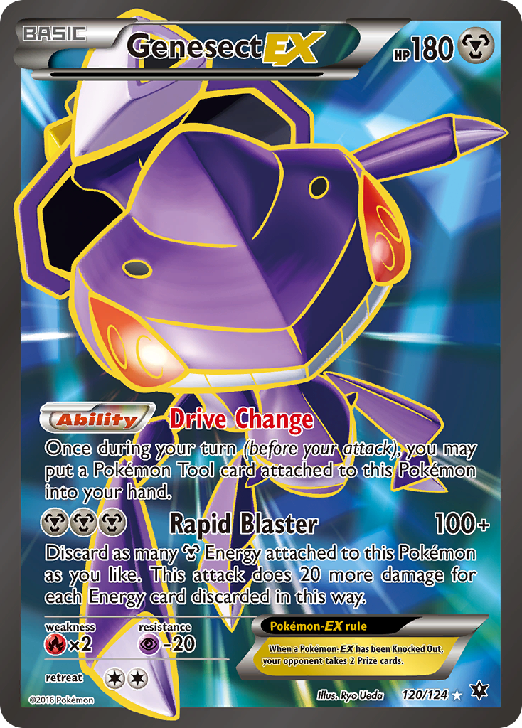 Genesect-EX 120/124 Rare Ultra card from Fates Collide