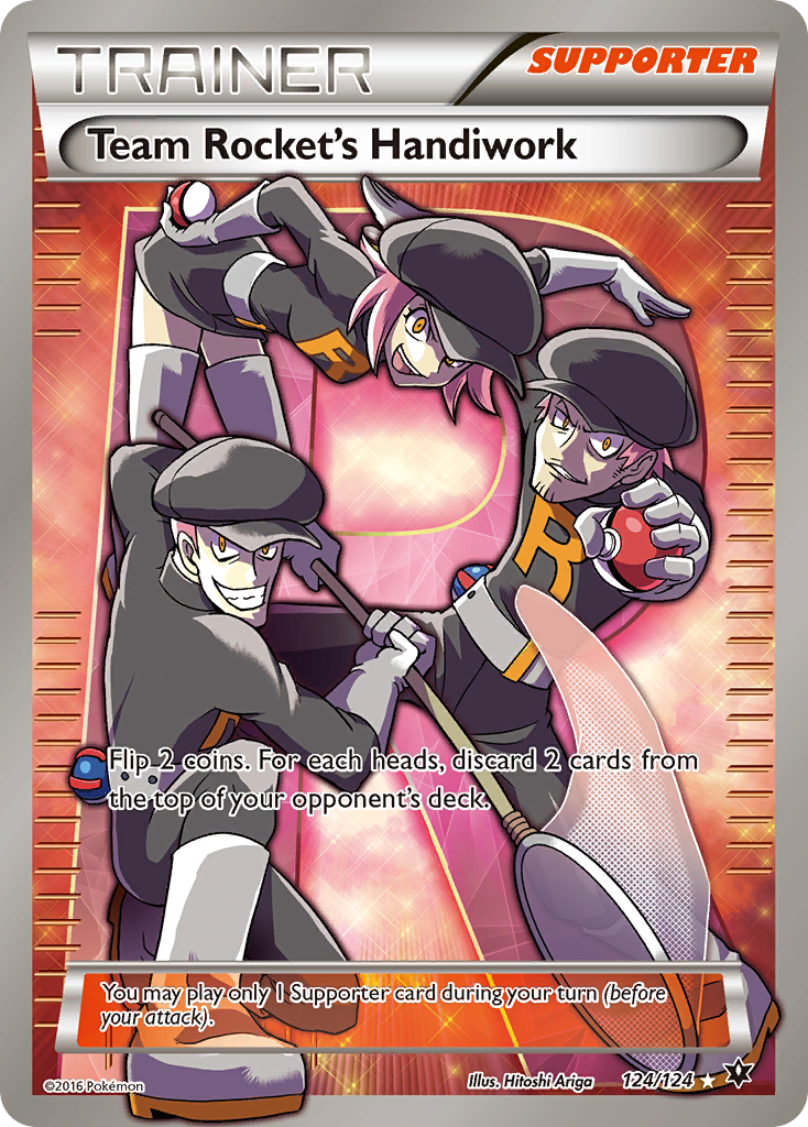Team Rocket's Handiwork 124 Rare Ultra card from Fates Collide