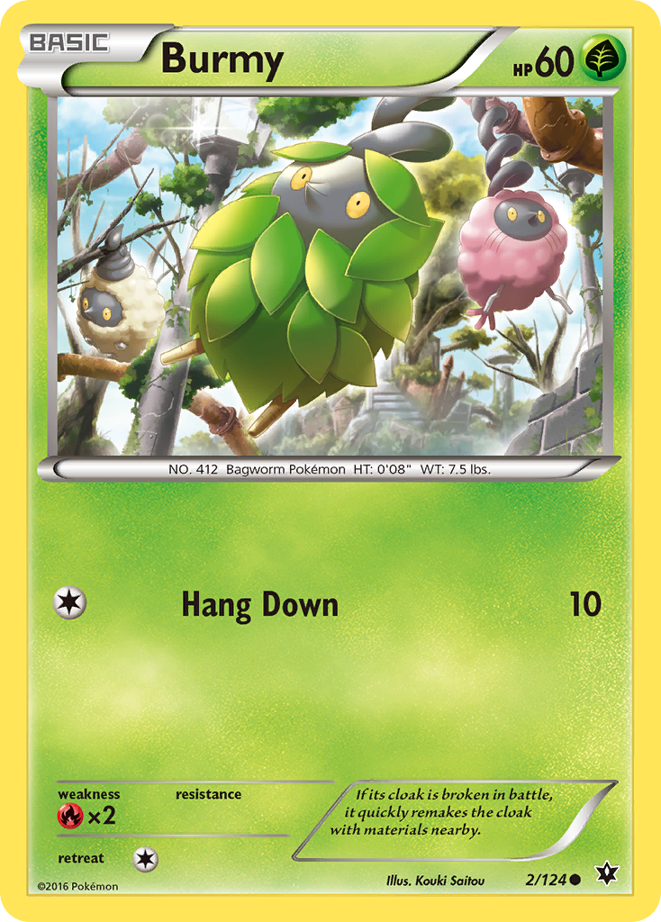 Burmy 2 Common card from Fates Collide