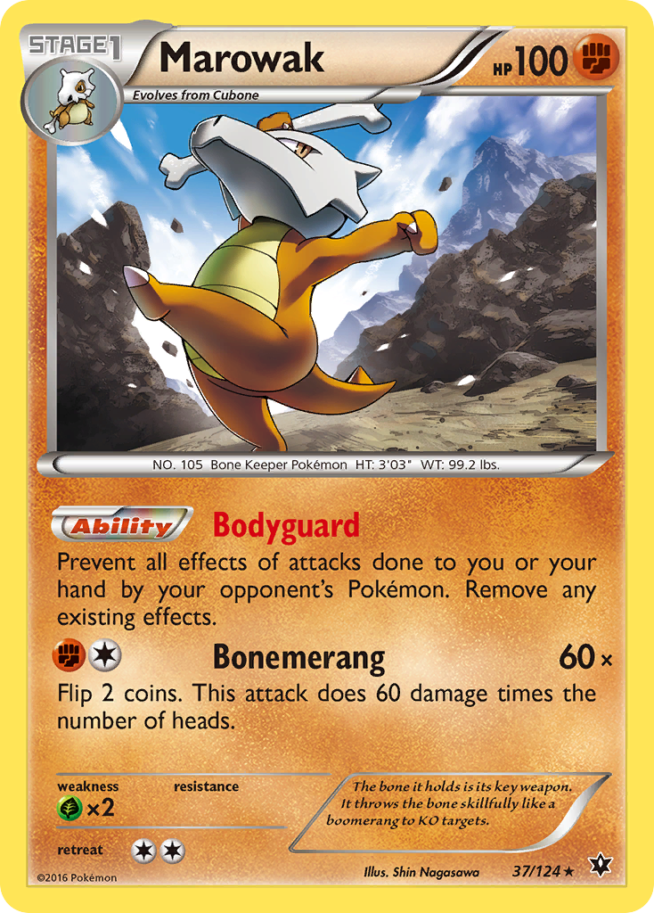 Marowak 37 Rare card from Fates Collide