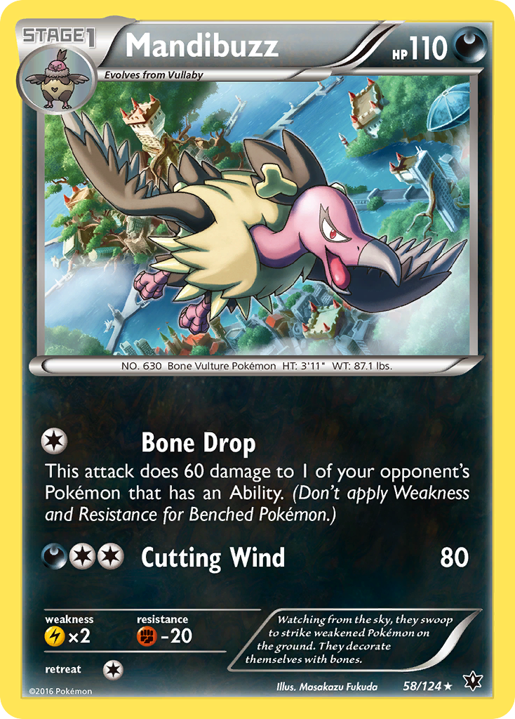 Mandibuzz 58 Rare card from Fates Collide