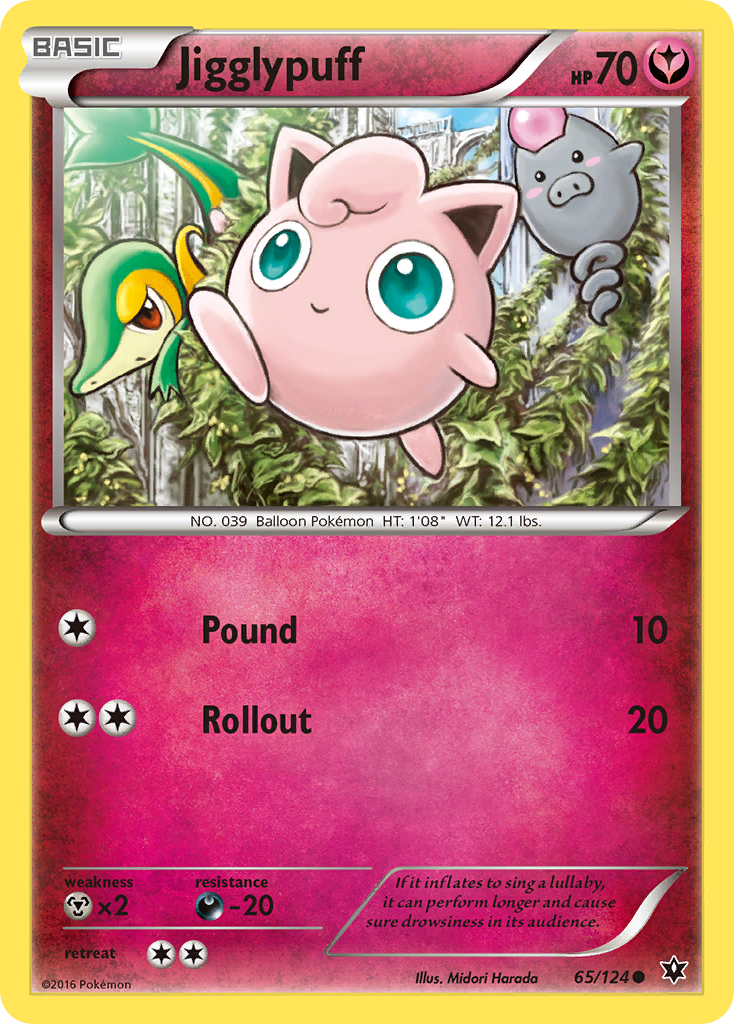 Jigglypuff 65/124 Common card from Fates Collide