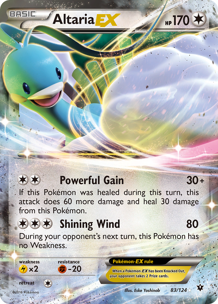 Altaria-EX 83 Rare Holo EX card from Fates Collide