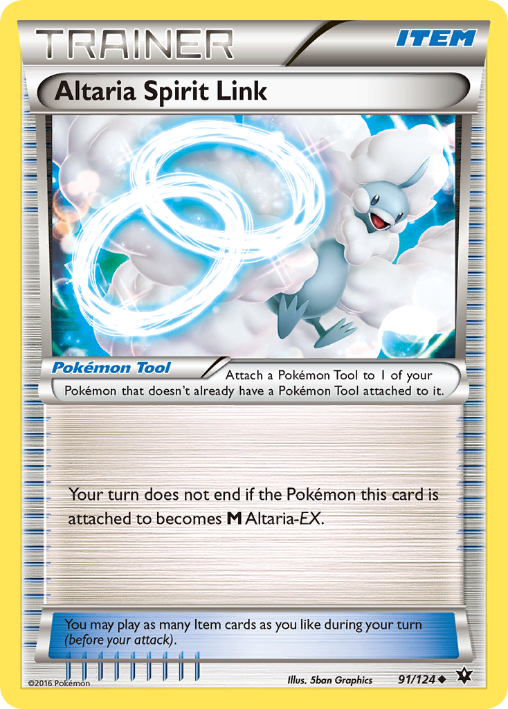 Altaria Spirit Link 91/124 Uncommon card from Fates Collide