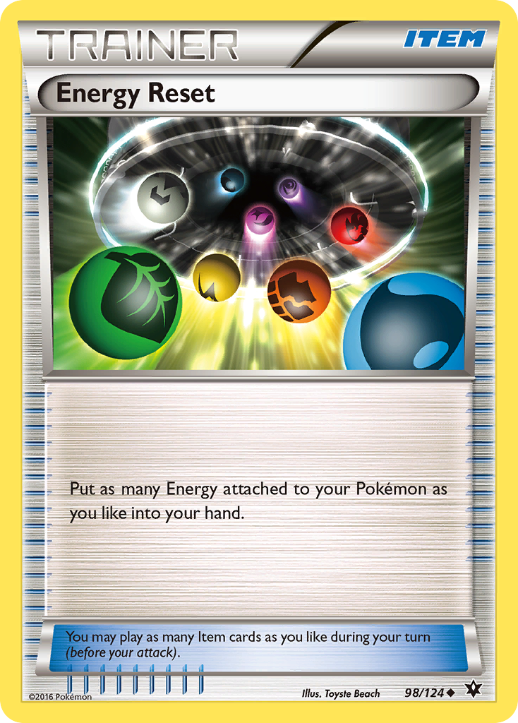 Energy Reset 98 Uncommon card from Fates Collide