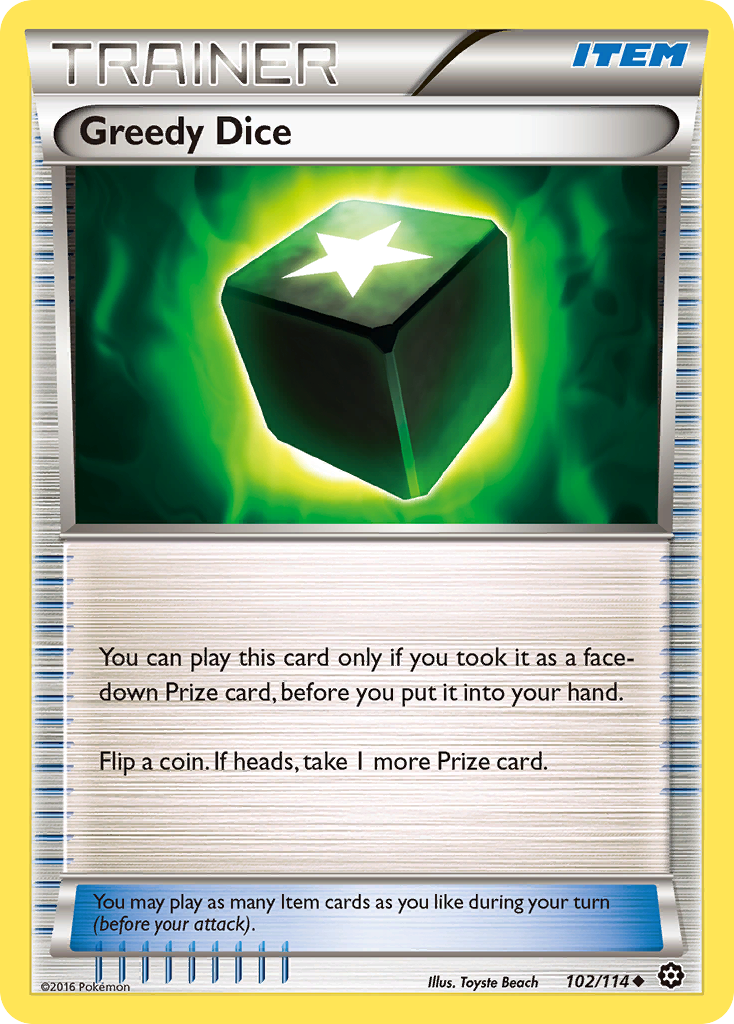 Greedy Dice 102 Uncommon card from Steam Siege