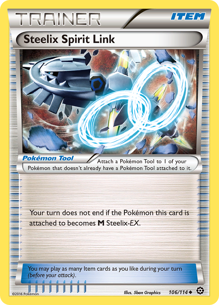 Steelix Spirit Link 106 Uncommon card from Steam Siege