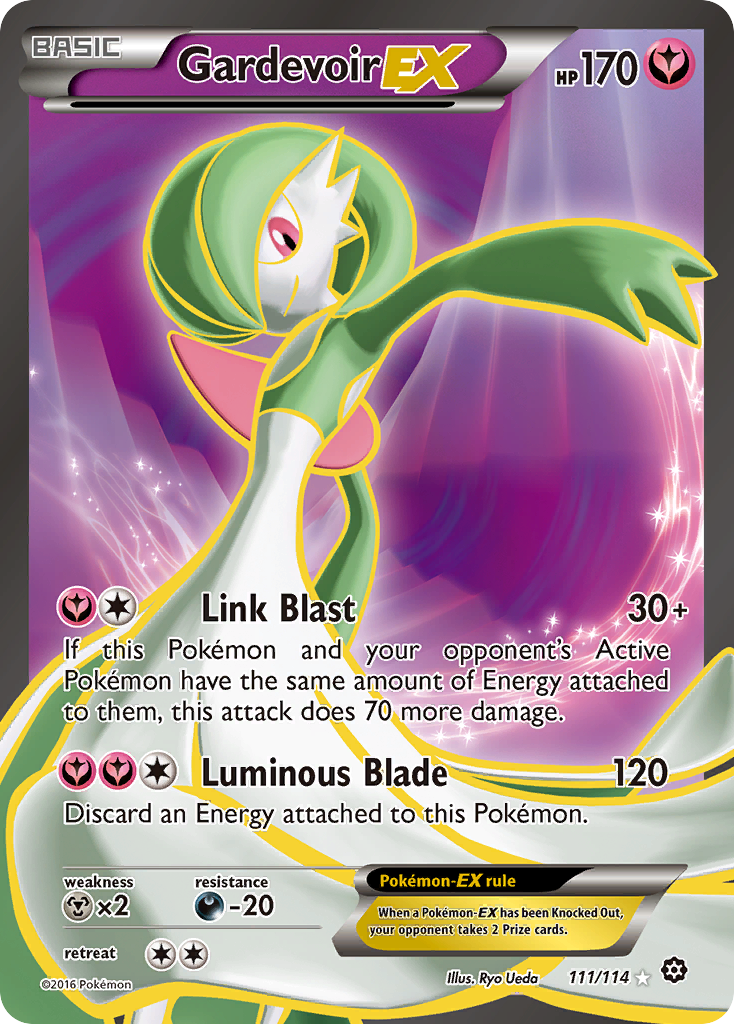 Gardevoir-EX 111 Rare Ultra card from Steam Siege