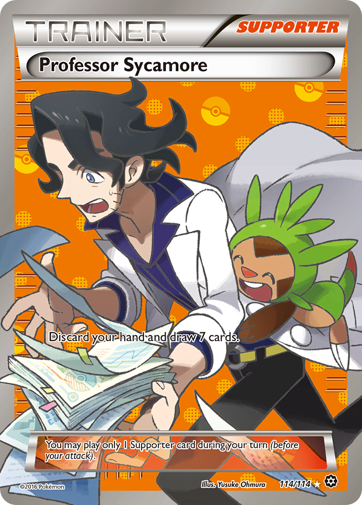 Professor Sycamore 114/114 Rare Ultra card from Steam Siege