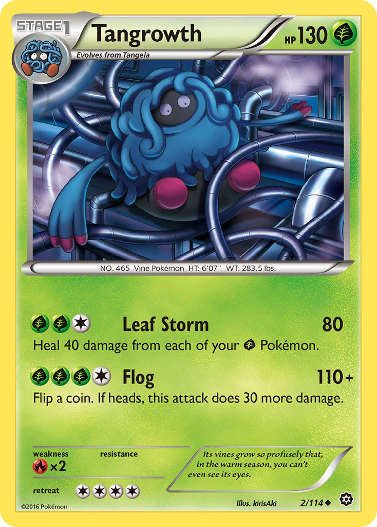 Tangrowth 2 Uncommon card from Steam Siege