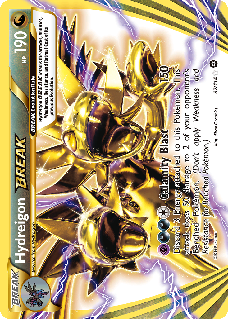 Hydreigon BREAK 87 Rare BREAK card from Steam Siege