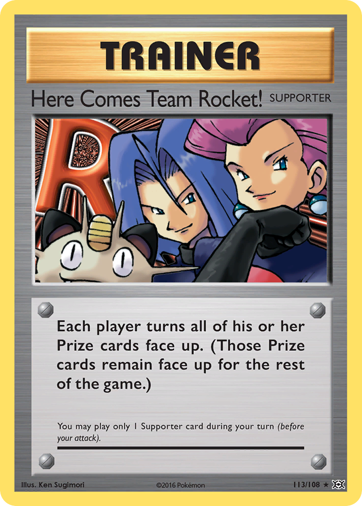 Here Comes Team Rocket! 113 Rare Secret card from Evolutions
