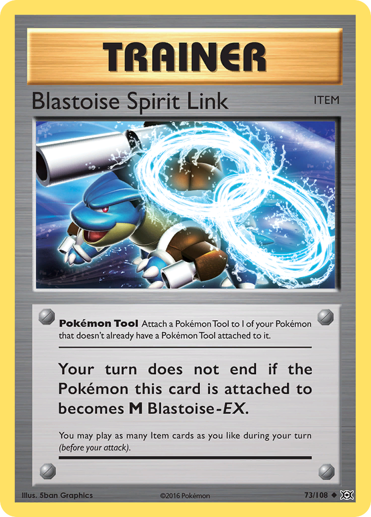 Blastoise Spirit Link 73 Uncommon card from Evolutions