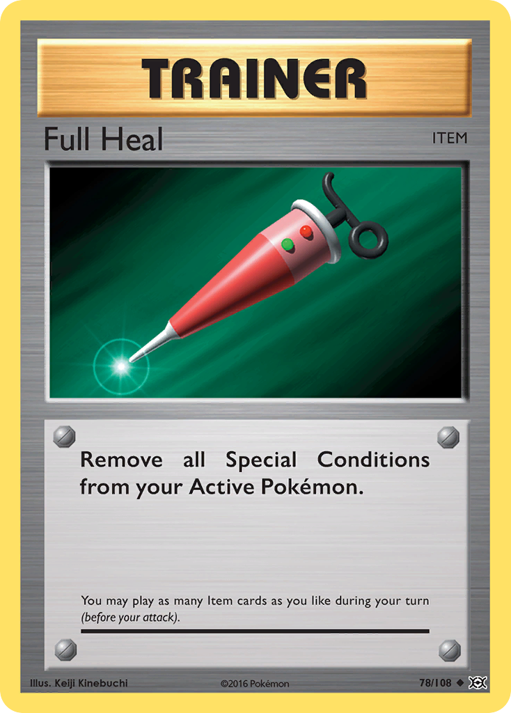 Full Heal 78 Uncommon card from Evolutions