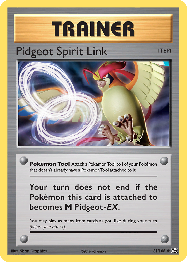 Pidgeot Spirit Link 81 Uncommon card from Evolutions