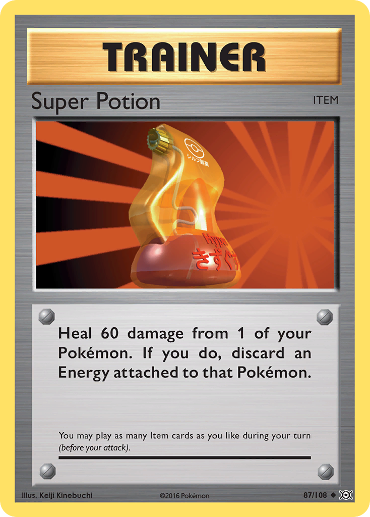 Super Potion 87/108 Uncommon card from Evolutions