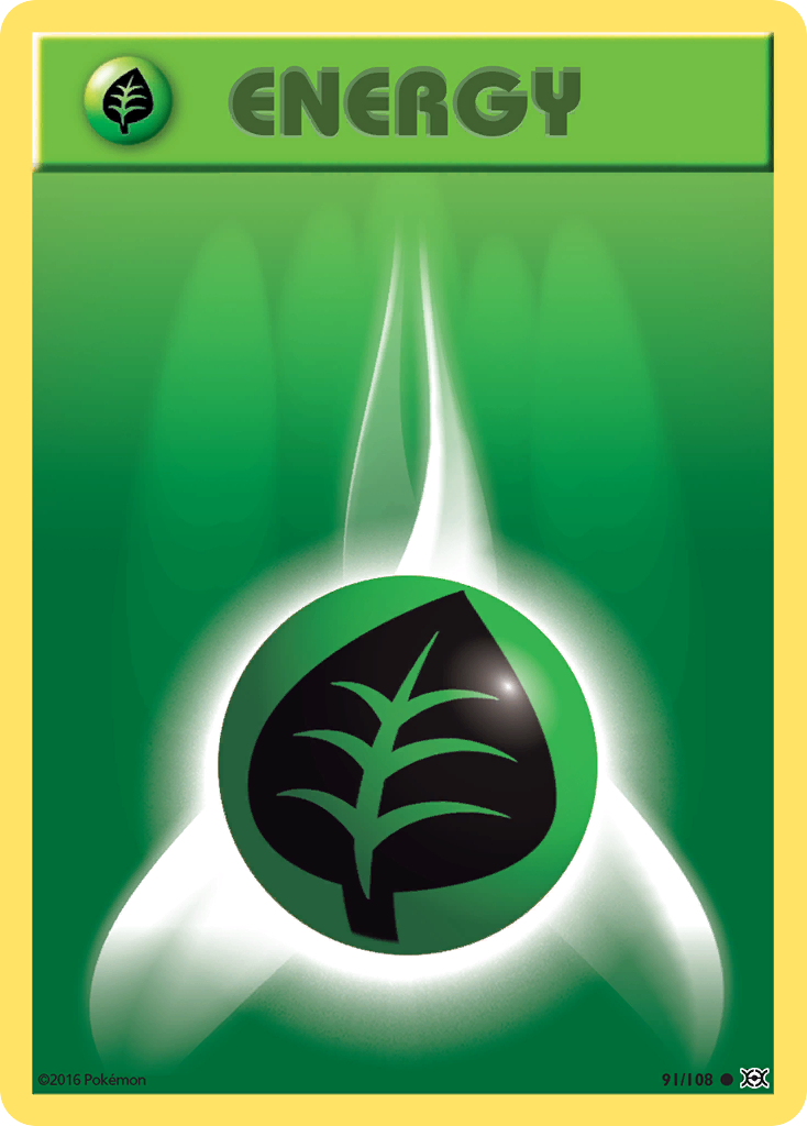 Grass Energy 91 Common card from Evolutions