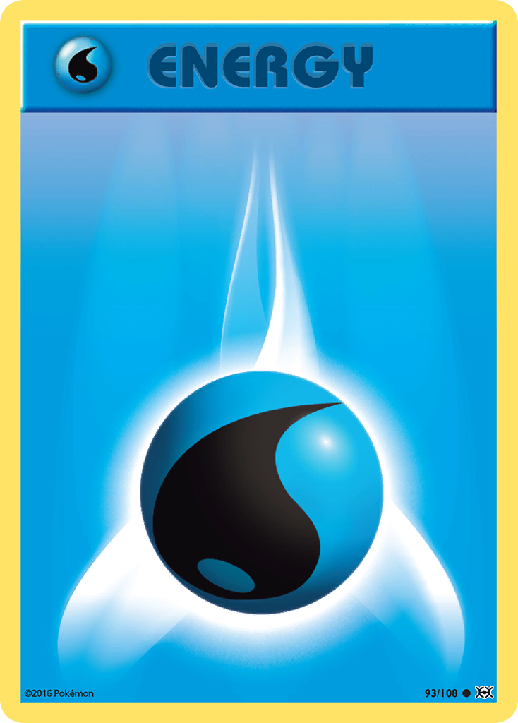 Water Energy 93 Common card from Evolutions