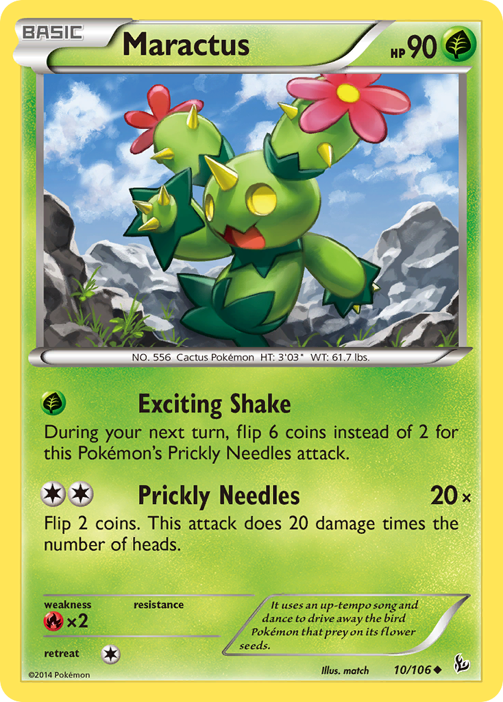 Maractus 10 Uncommon card from Flashfire