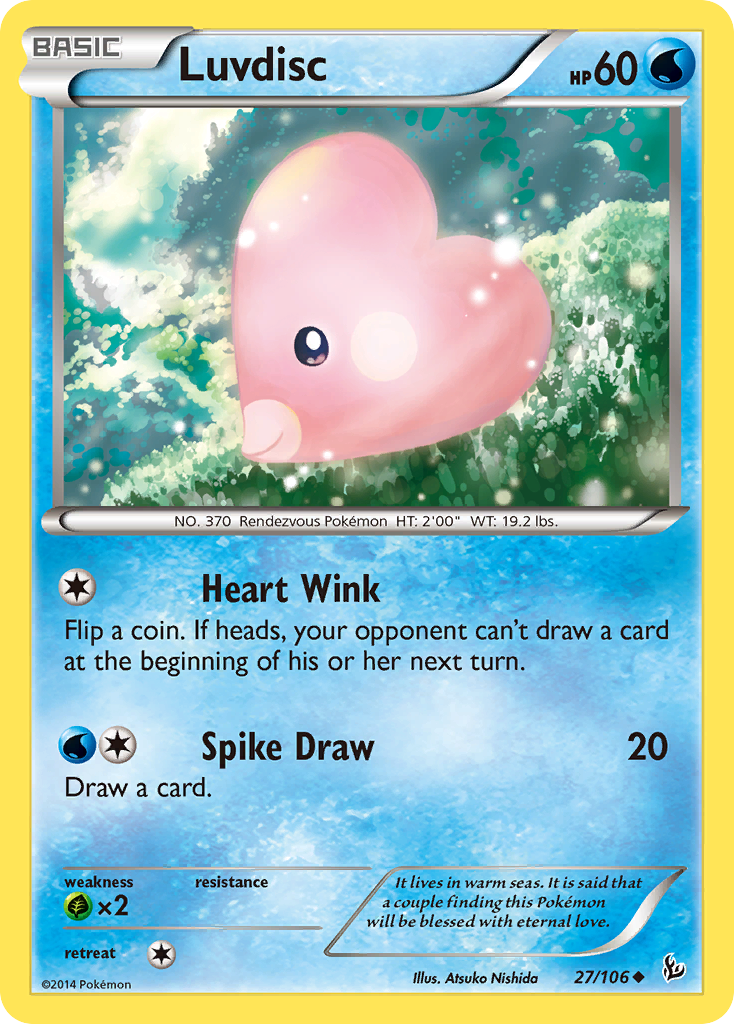 Luvdisc 27/106 Uncommon card from Flashfire