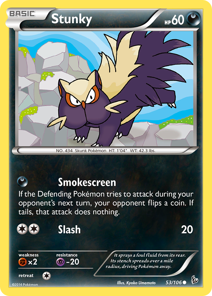 Stunky 53/106 Common card from Flashfire