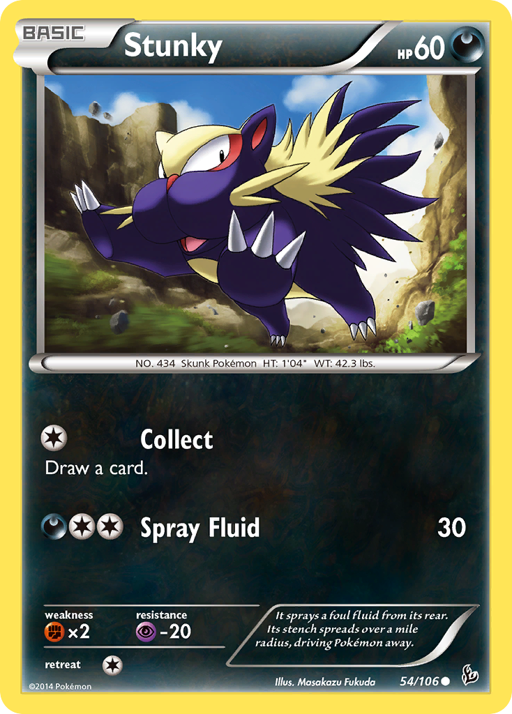 Stunky 54 Common card from Flashfire
