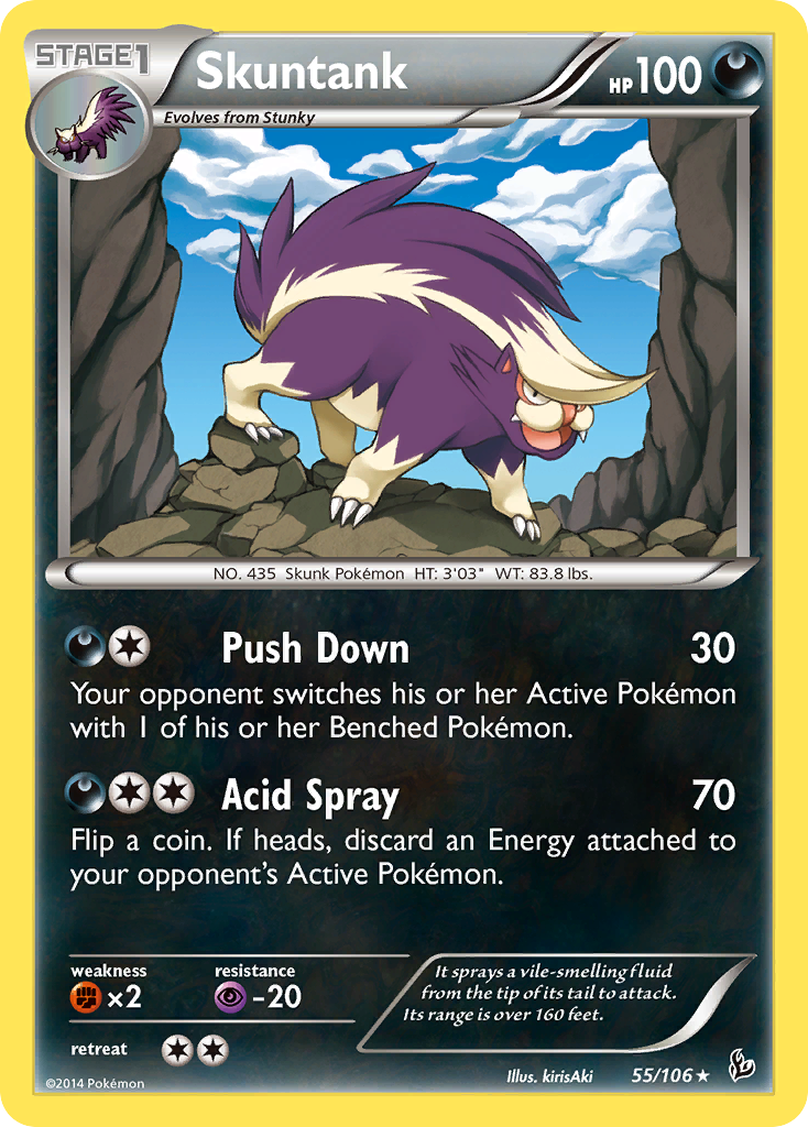 Skuntank 55 Rare card from Flashfire