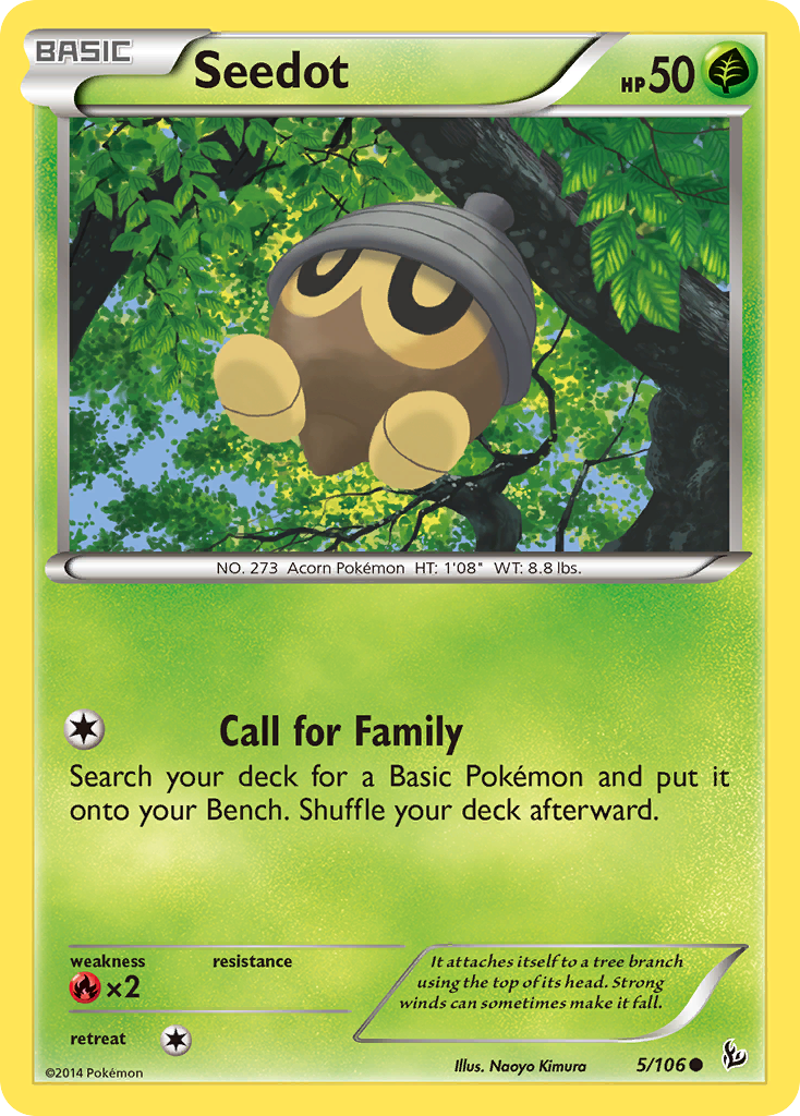 Seedot 5 Common card from Flashfire