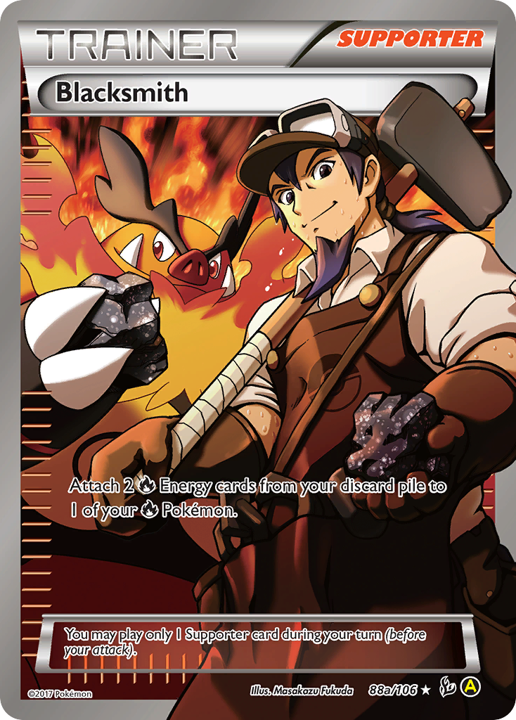 Blacksmith 88a Rare Ultra card from Flashfire