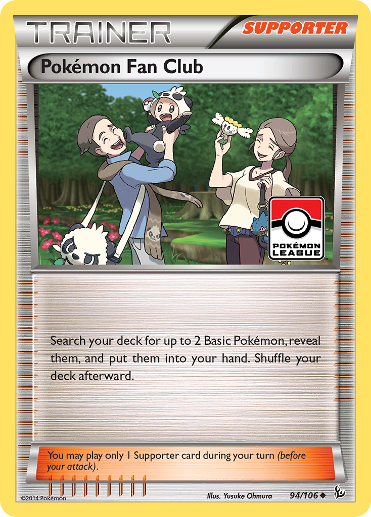Pokémon Fan Club 94 Uncommon card from Flashfire