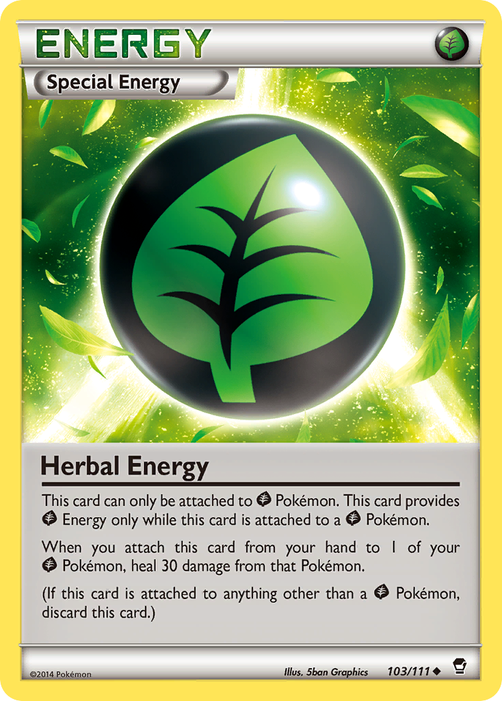 Herbal Energy 103/111 Uncommon card from Furious Fists