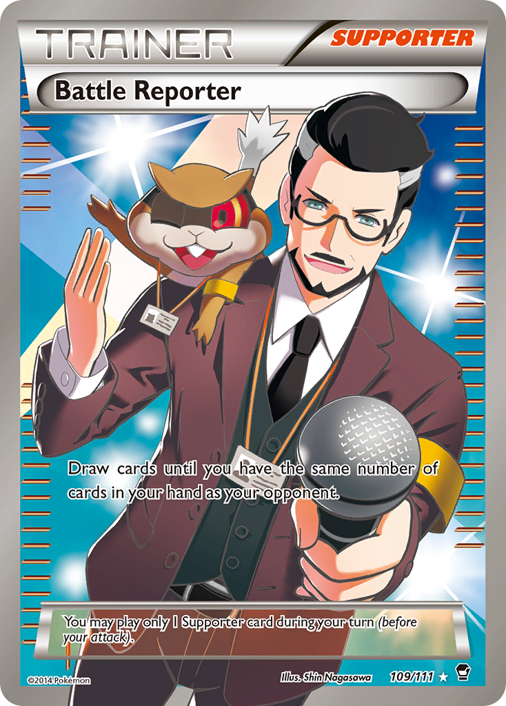 Battle Reporter 109 Rare Ultra card from Furious Fists