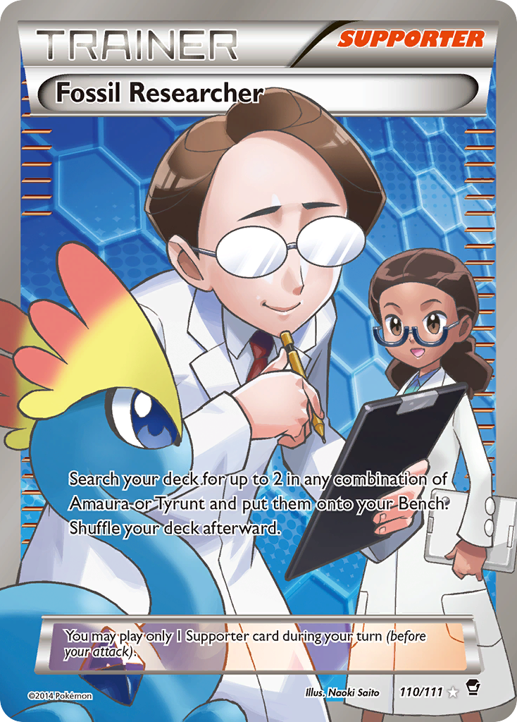Fossil Researcher 110 Rare Ultra card from Furious Fists