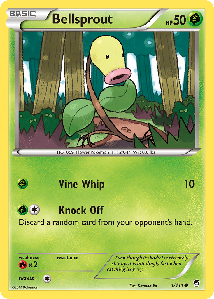 Bellsprout 1/111 Common card from Furious Fists