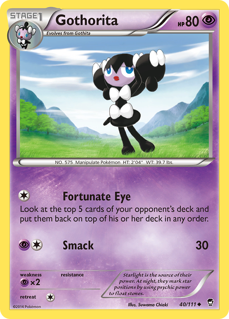 Gothorita 40 Uncommon card from Furious Fists