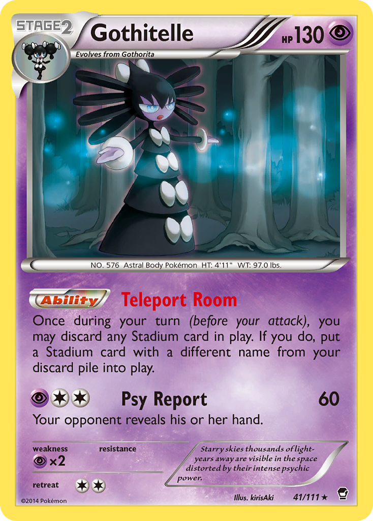 Gothitelle 41 Rare card from Furious Fists