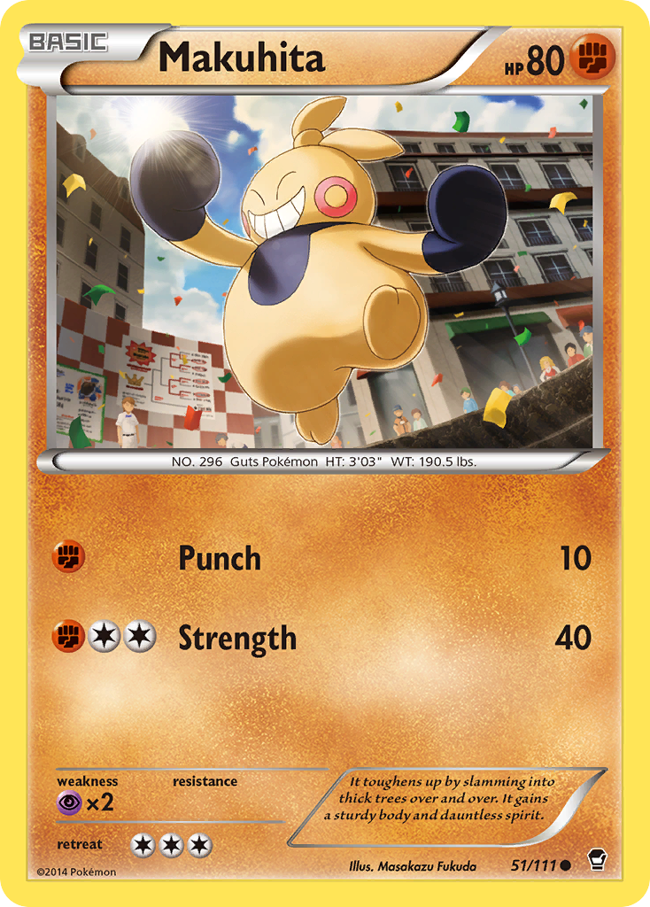 Makuhita 51/111 Common card from Furious Fists
